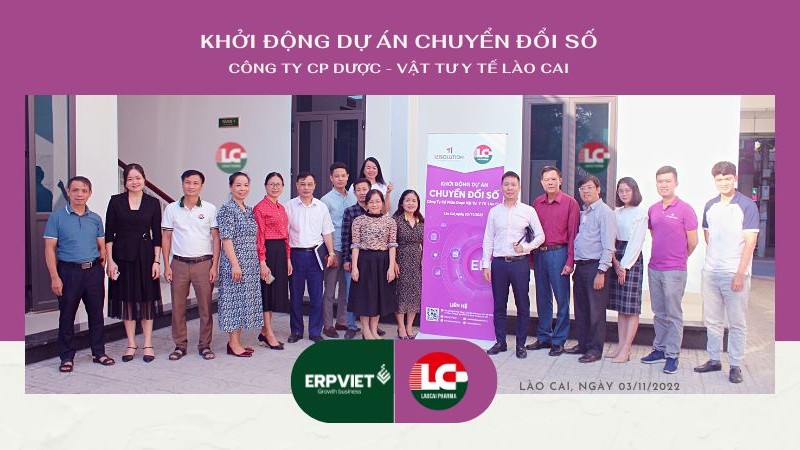 KHỞI ĐỘNG DỰ ÁN CHUYỂN ĐỔI SỐ CÔNG TY CỔ PHẦN DƯỢC - VẬT TƯ Y TẾ LÀO CAI