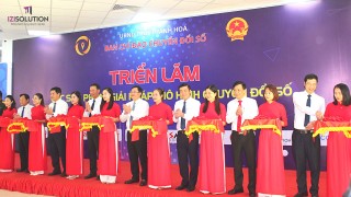 TƯNG BỪNG NGÀY HỘI CHUYỂN ĐỔI SỐ QUỐC GIA 2022 TỈNH THANH HÓA - THAM QUAN KHÔNG GIAN TRIỂN LÃM GIẢI PHÁP CHUYỂN ĐỔI SỐ IZISOLUTION