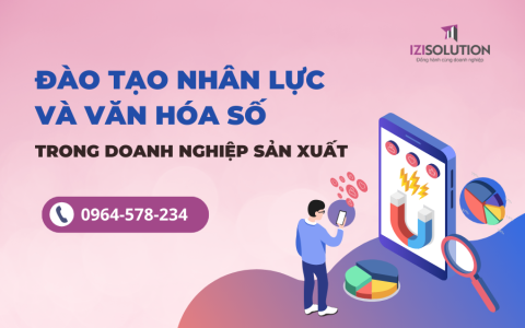 Đào tạo nhân lực và văn hóa số trong doanh nghiệp sản xuất