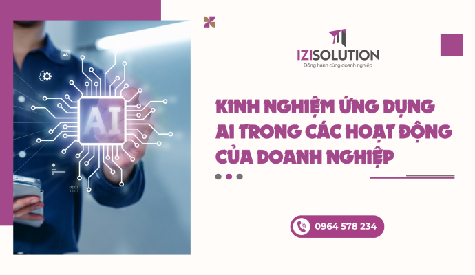 Kinh nghiệm ứng dụng AI trong các hoạt động của doanh nghiệp