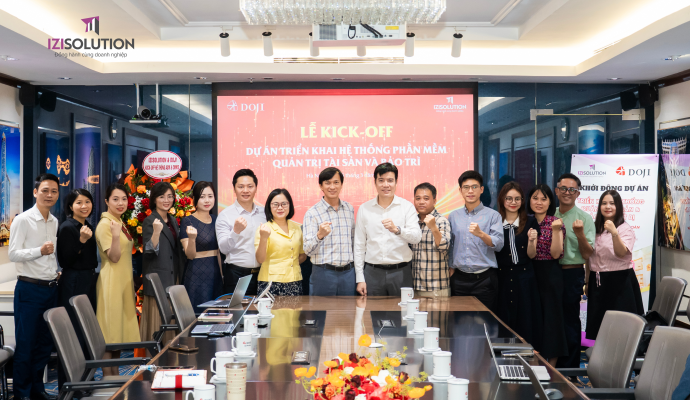 IZISolution đồng hành cùng DOJI: Triển khai Hệ thống phần mềm Quản lý tài sản và Bảo trì thiết bị 