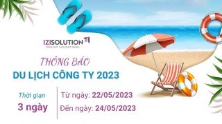 THÔNG BÁO NGHỈ DU LỊCH CÔNG TY NĂM 2023