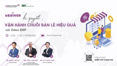 Webinar "Bí quyết vận hành chuỗi bán lẻ hiệu quả với Odoo ERP"