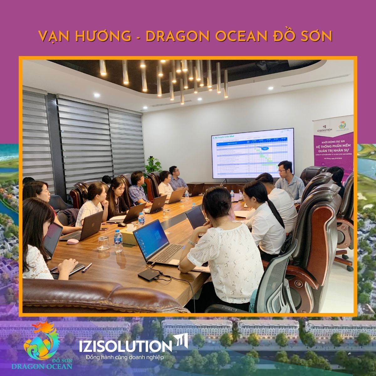 Khởi động dự án hệ thống phần mềm quản trị nhân sự Dragon Ocean Đồ Sơn 2