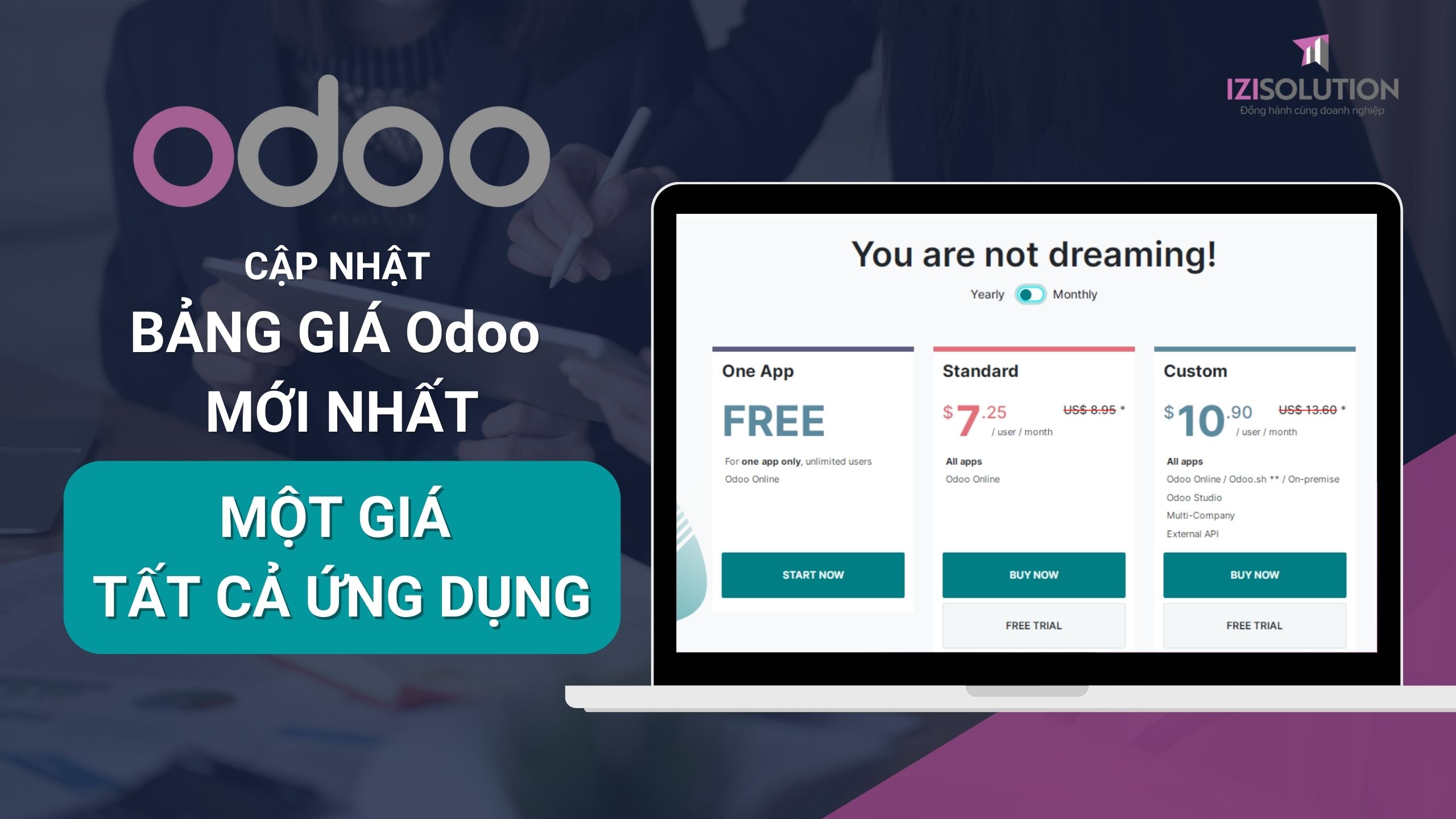 Odoo cập nhật bảng giá phần mềm mới nhất