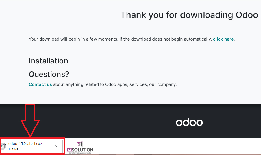 Hướng dẫn cài đặt Odoo 15