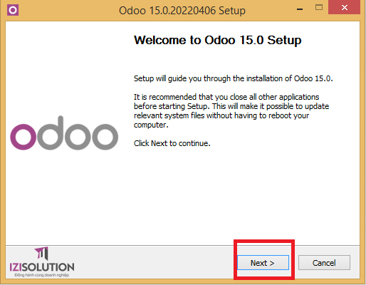 Hướng dẫn cài đặt Odoo 15 cho windows 5