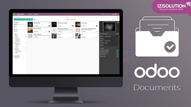 Bộ tính năng chính của Odoo Document