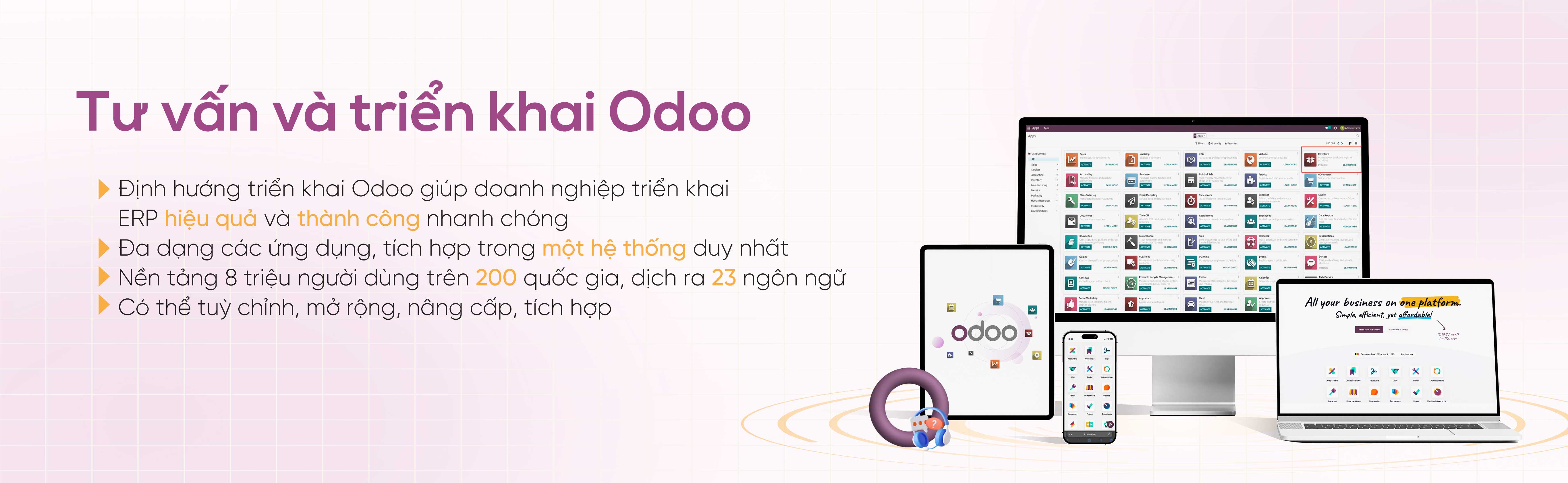 Tư vấn và triển khai Odoo