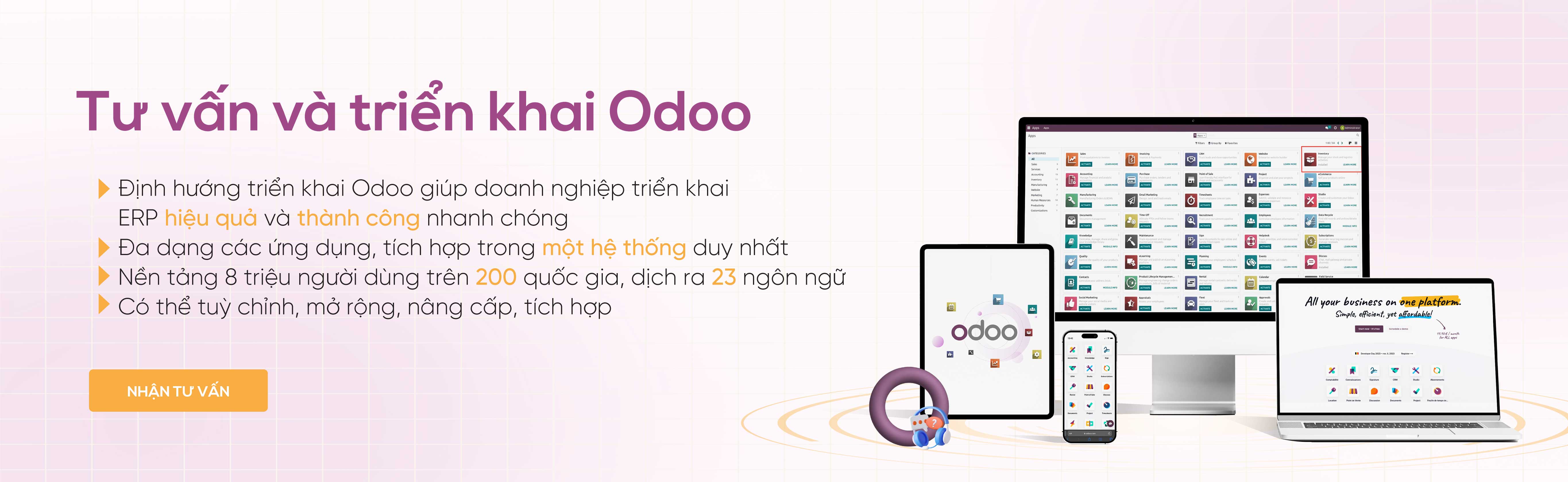 Tư vấn và triển khai Odoo