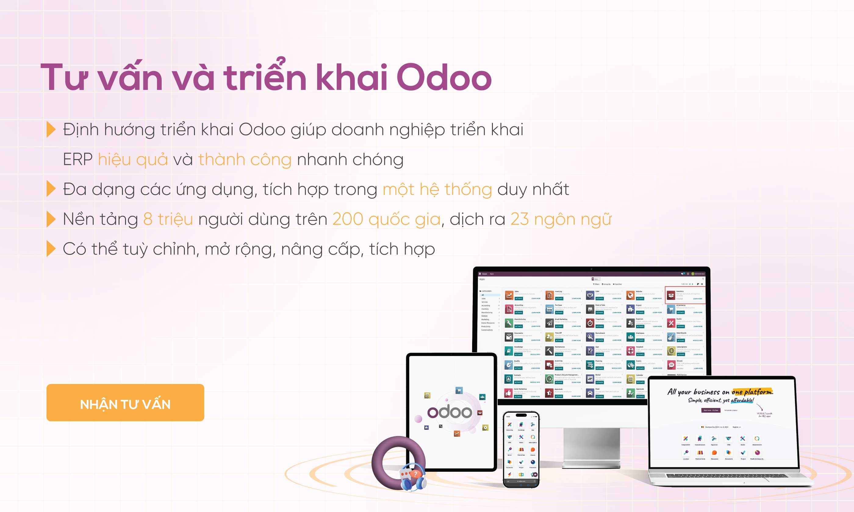 Tư vấn và triển khai Odoo