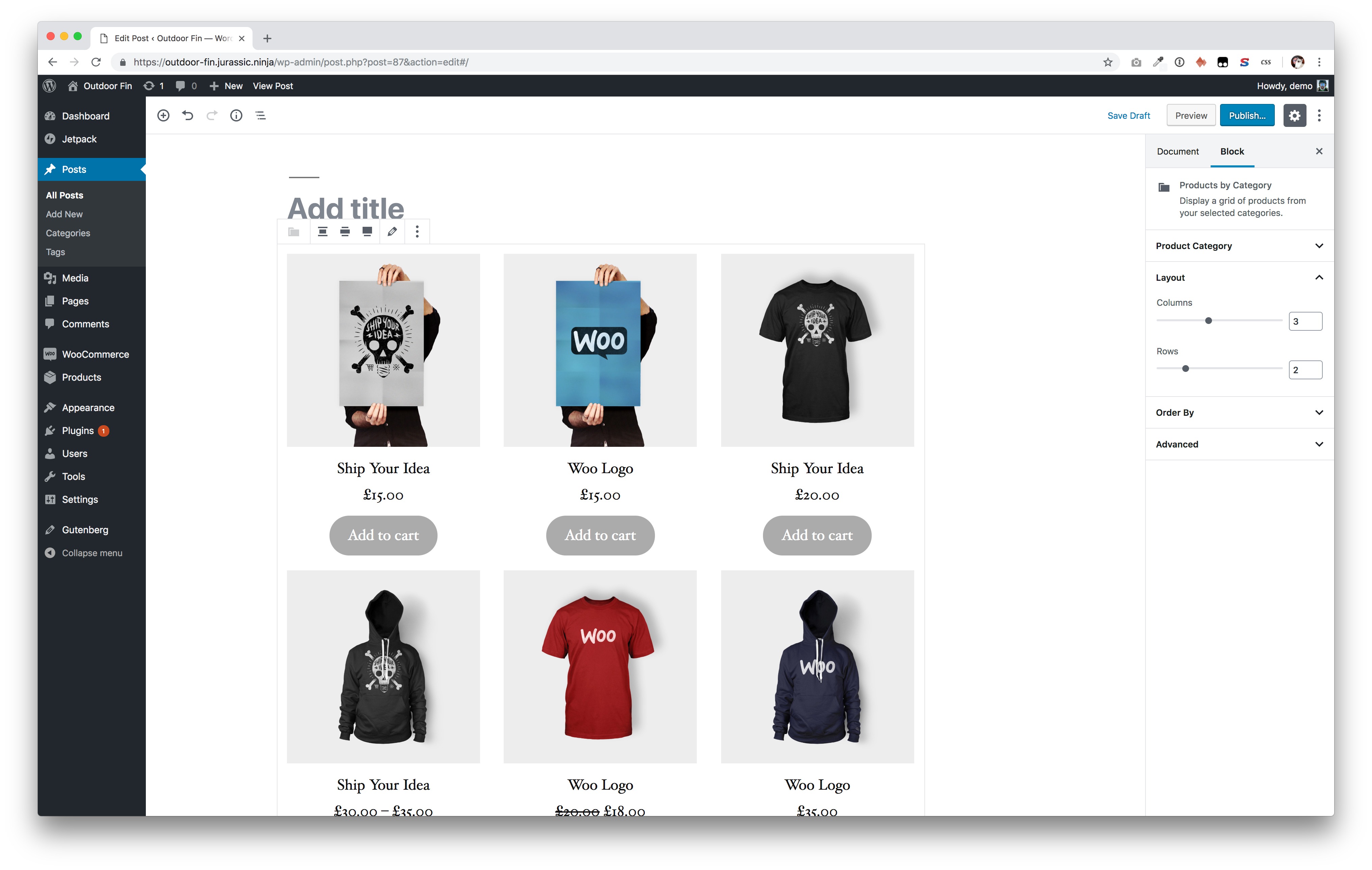 Giao diện người dùng WooCommerce